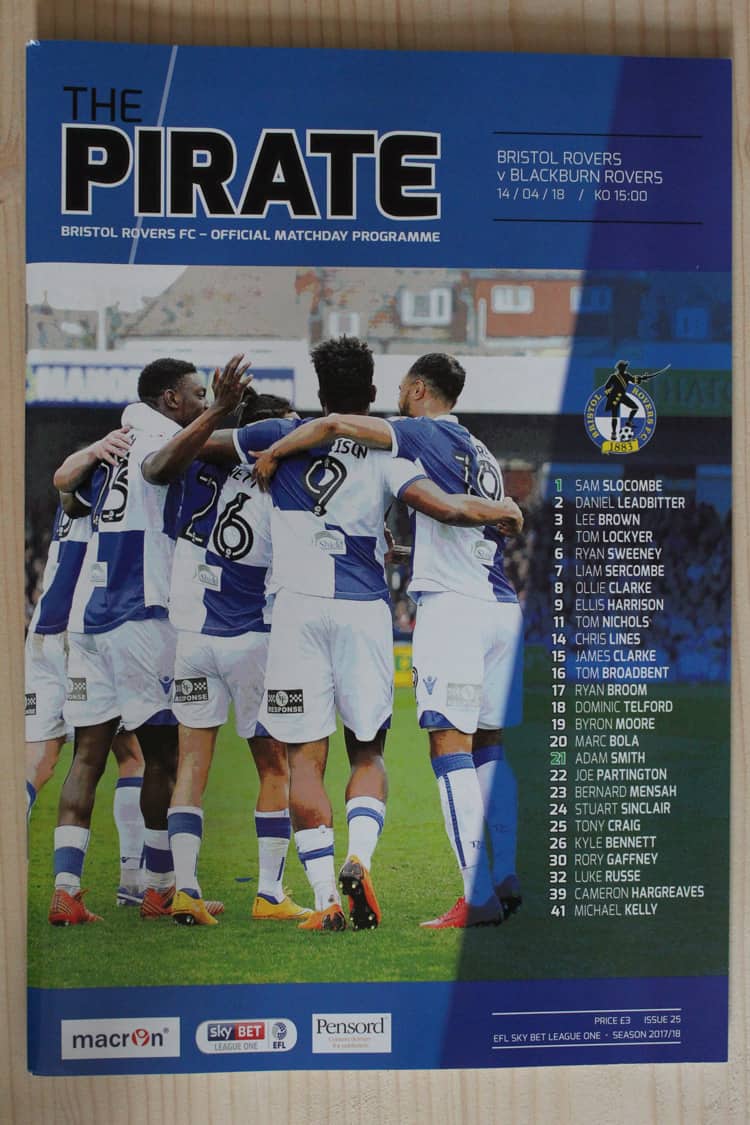 Bristol Rovers FC v Blackburn Rovers FC